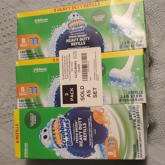 Scrubbing Bubbles Fresh Brush refills, NIB - Picture 1 of 4